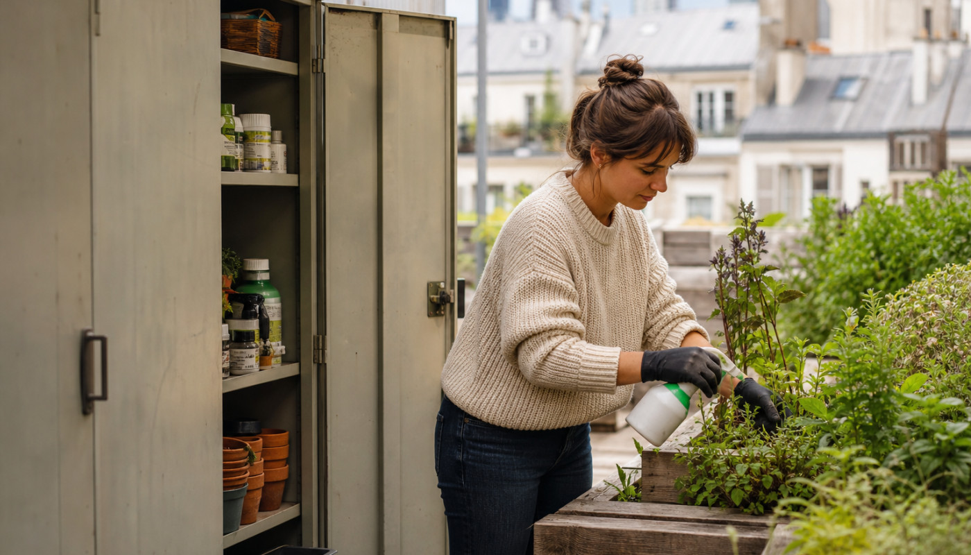 Quand l’armoire phytosanitaire devient l’alliée inattendue du jardin urbain